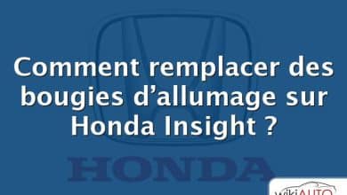 Comment remplacer des bougies d’allumage sur Honda Insight ?