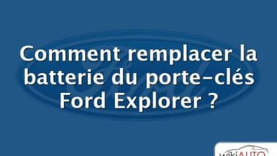 Comment remplacer la batterie du porte-clés Ford Explorer ?