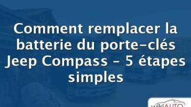 Comment remplacer la batterie du porte-clés Jeep Compass – 5 étapes simples