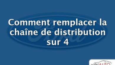 Comment remplacer la chaîne de distribution sur 4