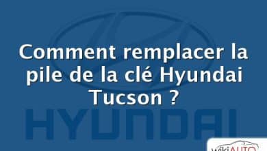 Comment remplacer la pile de la clé Hyundai Tucson ?