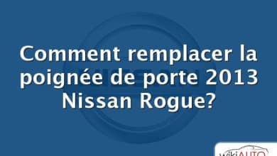Comment remplacer la poignée de porte 2013 Nissan Rogue?