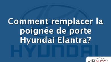 Comment remplacer la poignée de porte Hyundai Elantra?