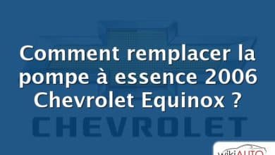 Comment remplacer la pompe à essence 2006 Chevrolet Equinox ?