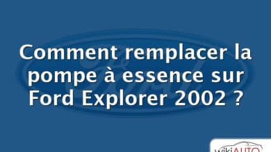 Comment remplacer la pompe à essence sur Ford Explorer 2002 ?