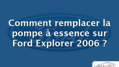 Comment remplacer la pompe à essence sur Ford Explorer 2006 ?