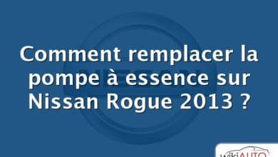 Comment remplacer la pompe à essence sur Nissan Rogue 2013 ?