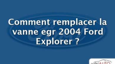 Comment remplacer la vanne egr 2004 Ford Explorer ?