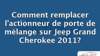 Comment remplacer l’actionneur de porte de mélange sur Jeep Grand Cherokee 2011?