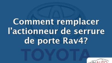 Comment remplacer l’actionneur de serrure de porte Rav4?