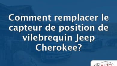 Comment remplacer le capteur de position de vilebrequin Jeep Cherokee?