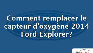 Comment remplacer le capteur d’oxygène 2014 Ford Explorer?