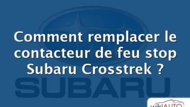 Comment remplacer le contacteur de feu stop Subaru Crosstrek ?