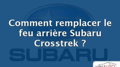 Comment remplacer le feu arrière Subaru Crosstrek ?