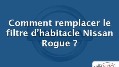 Comment remplacer le filtre d’habitacle Nissan Rogue ?