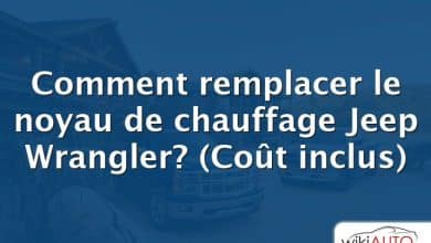 Comment remplacer le noyau de chauffage Jeep Wrangler?  (Coût inclus)