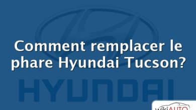 Comment remplacer le phare Hyundai Tucson?