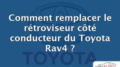 Comment remplacer le rétroviseur côté conducteur du Toyota Rav4 ?