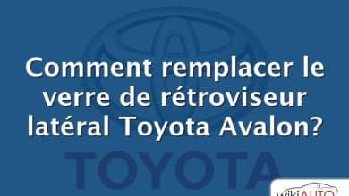 Comment remplacer le verre de rétroviseur latéral Toyota Avalon?