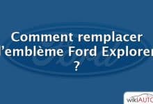Comment remplacer l’emblème Ford Explorer ?