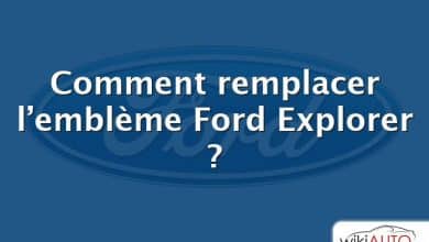 Comment remplacer l’emblème Ford Explorer ?