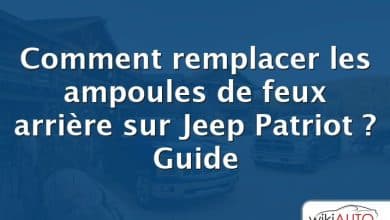 Comment remplacer les ampoules de feux arrière sur Jeep Patriot ?  Guide