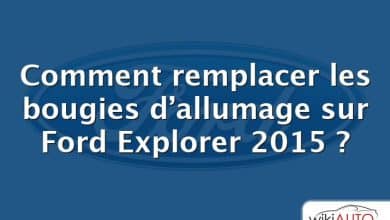 Comment remplacer les bougies d’allumage sur Ford Explorer 2015 ?