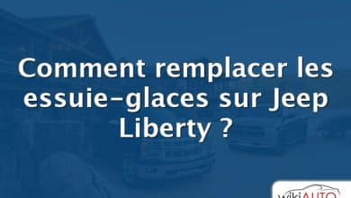 Comment remplacer les essuie-glaces sur Jeep Liberty ?