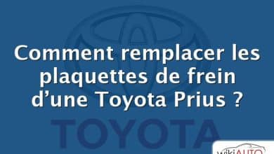 Comment remplacer les plaquettes de frein d’une Toyota Prius ?