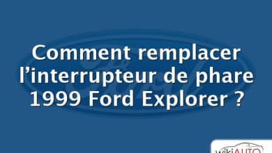 Comment remplacer l’interrupteur de phare 1999 Ford Explorer ?