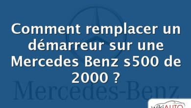 Comment remplacer un démarreur sur une Mercedes Benz s500 de 2000 ?