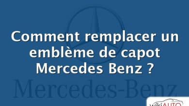 Comment remplacer un emblème de capot Mercedes Benz ?