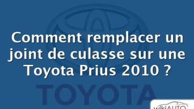 Comment remplacer un joint de culasse sur une Toyota Prius 2010 ?