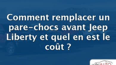 Comment remplacer un pare-chocs avant Jeep Liberty et quel en est le coût ?