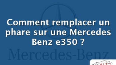 Comment remplacer un phare sur une Mercedes Benz e350 ?