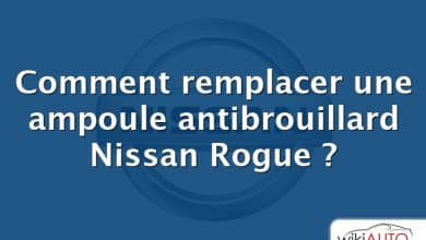 Comment remplacer une ampoule antibrouillard Nissan Rogue ?