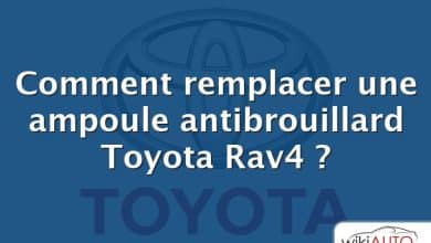 Comment remplacer une ampoule antibrouillard Toyota Rav4 ?