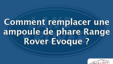 Comment remplacer une ampoule de phare Range Rover Evoque ?