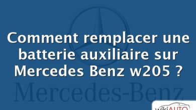 Comment remplacer une batterie auxiliaire sur Mercedes Benz w205 ?