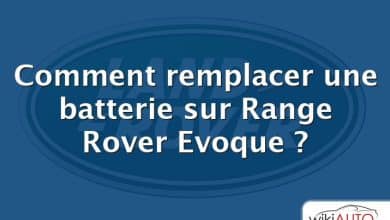 Comment remplacer une batterie sur Range Rover Evoque ?