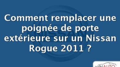 Comment remplacer une poignée de porte extérieure sur un Nissan Rogue 2011 ?