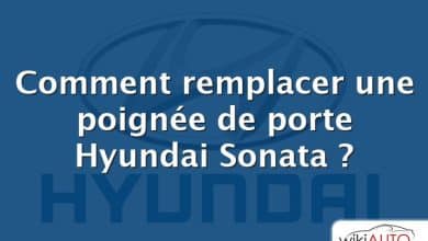 Comment remplacer une poignée de porte Hyundai Sonata ?