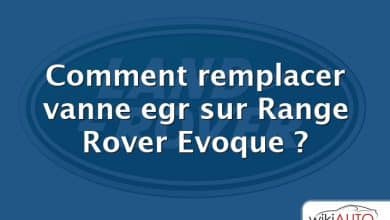 Comment remplacer vanne egr sur Range Rover Evoque ?