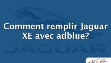 Comment remplir Jaguar XE avec adblue?