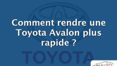 Comment rendre une Toyota Avalon plus rapide ?