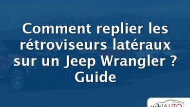 Comment replier les rétroviseurs latéraux sur un Jeep Wrangler ?  Guide