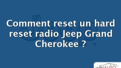 Comment reset un hard reset radio Jeep Grand Cherokee ?