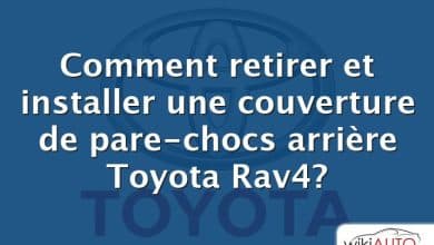 Comment retirer et installer une couverture de pare-chocs arrière Toyota Rav4?