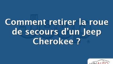 Comment retirer la roue de secours d’un Jeep Cherokee ?