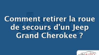 Comment retirer la roue de secours d’un Jeep Grand Cherokee ?